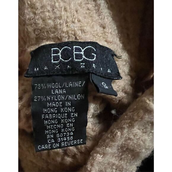 bcbg maxazria sweater peach color sz s Mock Long Sleeve Comfy Normcore - Picture 3 of 5